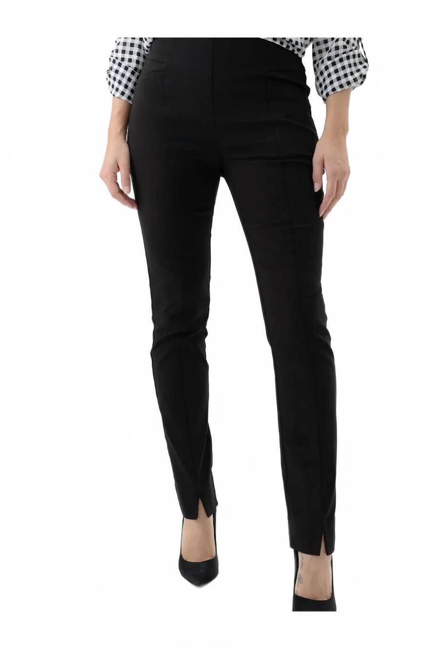 NEW RENUAR woven capri pants in walnut